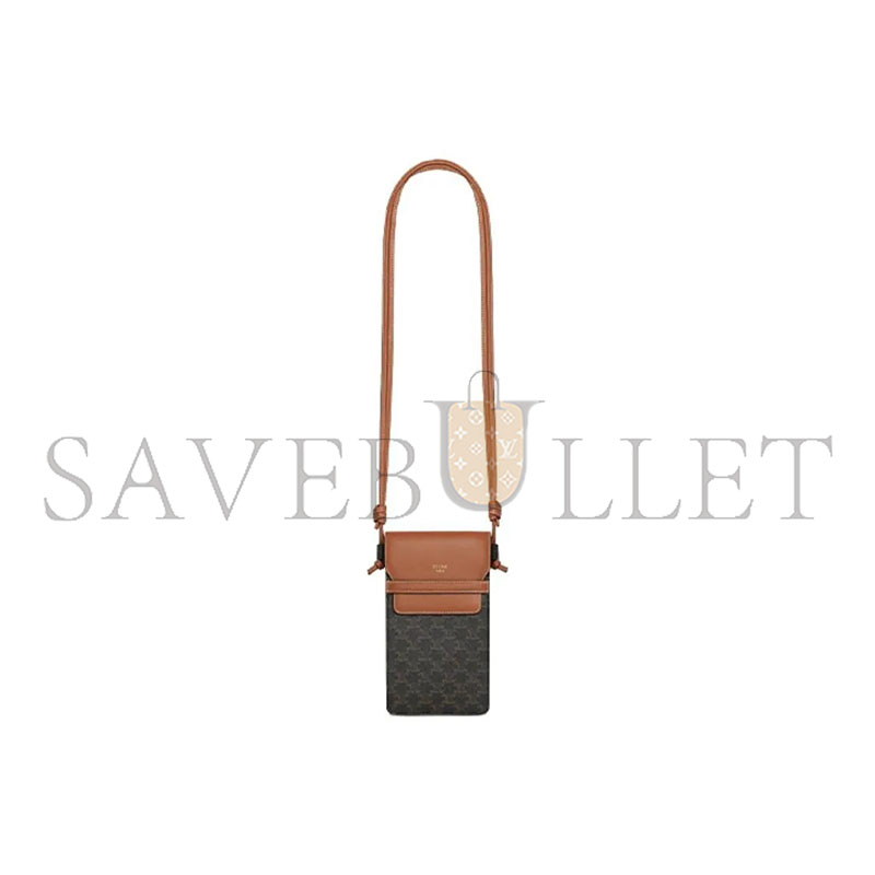 Ce1i*e phone pouch with flap 10g332cqd-04lu (18*10*2cm)